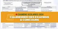 Sénégal: Avis Calendrier des Examens et Concours 2024