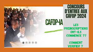 Concours d'entrée dans les CAFOP-IA - 2024