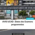 Sénégal: AVIS UCAD – Dates des Examens programmées